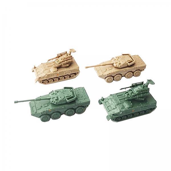 Model Kit Tank - 6x4D 1:144 ชุดโมเดลรถถัง รถหุ้มเกราะ ของเล่นเพื่อการศึกษาสำหรับเด็ก