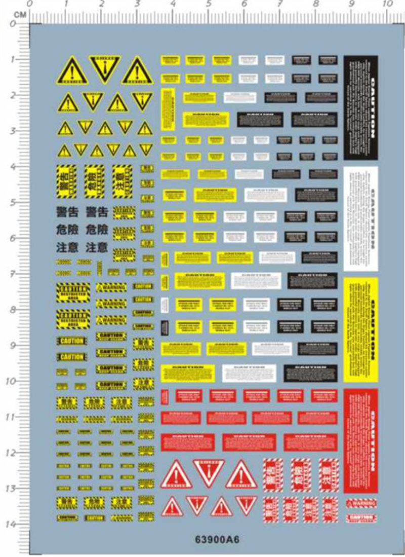 คำเตือน ระวังอันตราย สติ๊กเกอร - Model Kit Water Decal บทวิจารณ์และราคา