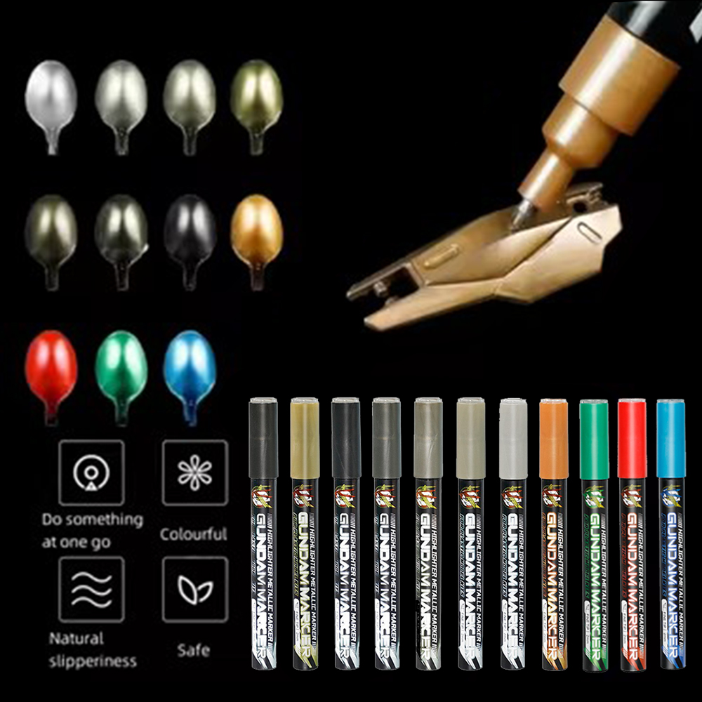 ปากกาเมทัลลิกสำหรับระบายสีงานจ - Model Kit Markers บทวิจารณ์และราคา
