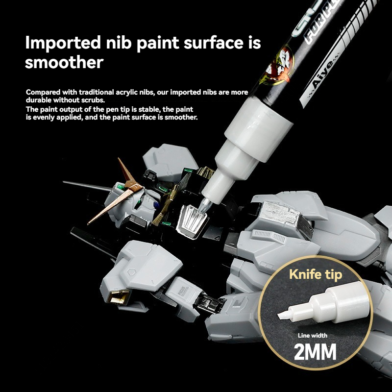 ปากกาเมทัลลิกสำหรับระบายสีงานจ - Model Kit Markers บทวิจารณ์และราคา