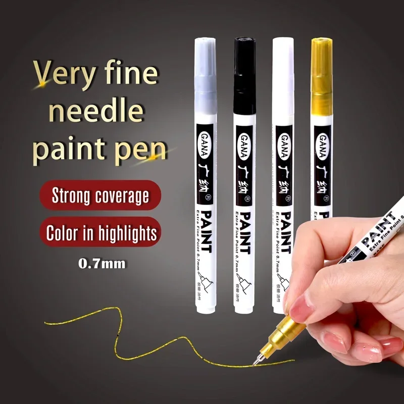 4 ชิ้น/เซ็ตน้ํามันสีขาวสีดําถา - Model Kit Markers บทวิจารณ์และราคา