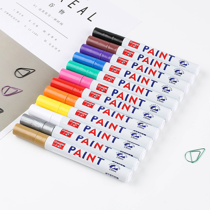 12 ชิ้นสีขาวเครื่องหมายปากกาถา - Model Kit Markers บทวิจารณ์และราคา