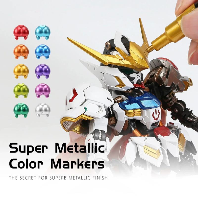 ปากกาเมทัลลิกสำหรับระบายสีงานเ - Model Kit Markers บทวิจารณ์และราคา