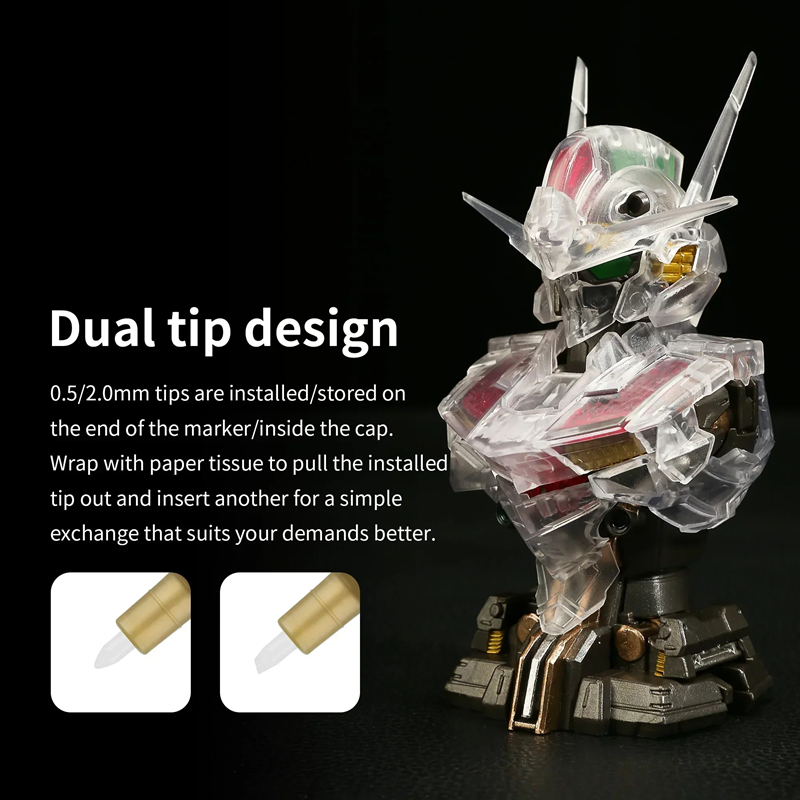 ปากกาเมทัลลิกสำหรับระบายสีงานเ - Model Kit Markers บทวิจารณ์และราคา