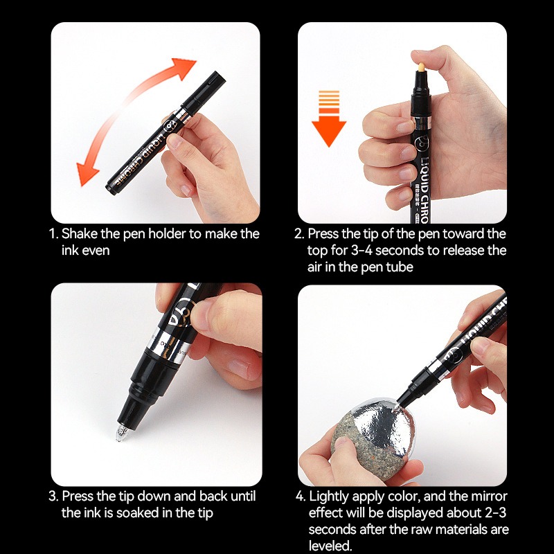 ปากกาโครเมียม 1-6 ชิ้น สำหรับเ - Model Kit Markers บทวิจารณ์และราคา